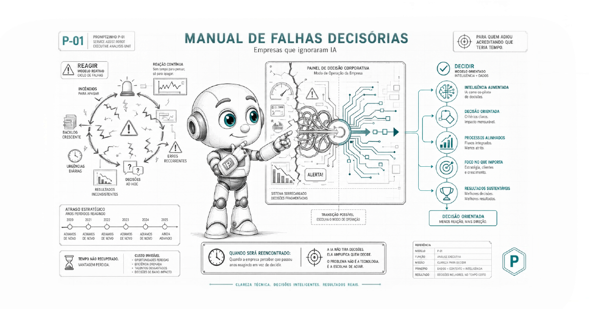 Manual de falhas decisórias em empresas que ignoraram a IA | Márcio Gomes | Sistema de Marketing