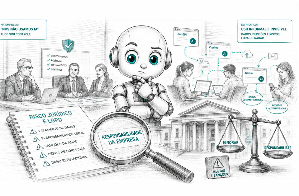 Shadow IA e LGPD: o risco jurídico que CEOs criam ao ignorar o uso informal de inteligência artificial | Márcio Gomes | Marketing