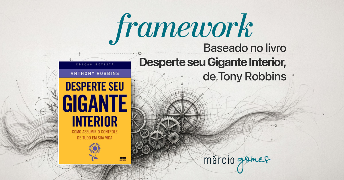 Framework baseado no livro: Desperte seu Gigante Interior de Tony Robbins | Márcio Gomes | Marketing | Sistema de Marketing | Vídeo Marketing